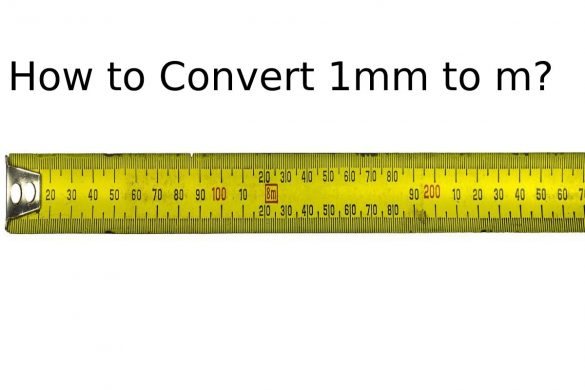 How to Convert 1mm to m_
